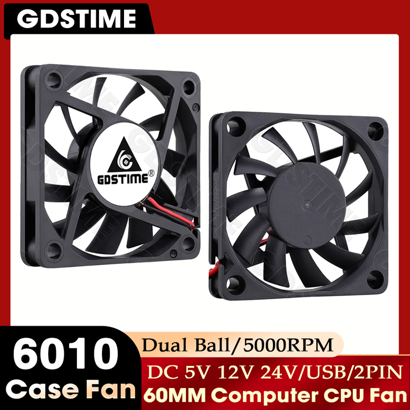 Gpu Cooler - Ventola GDSTIME 60mm 24V 12V, Ventola