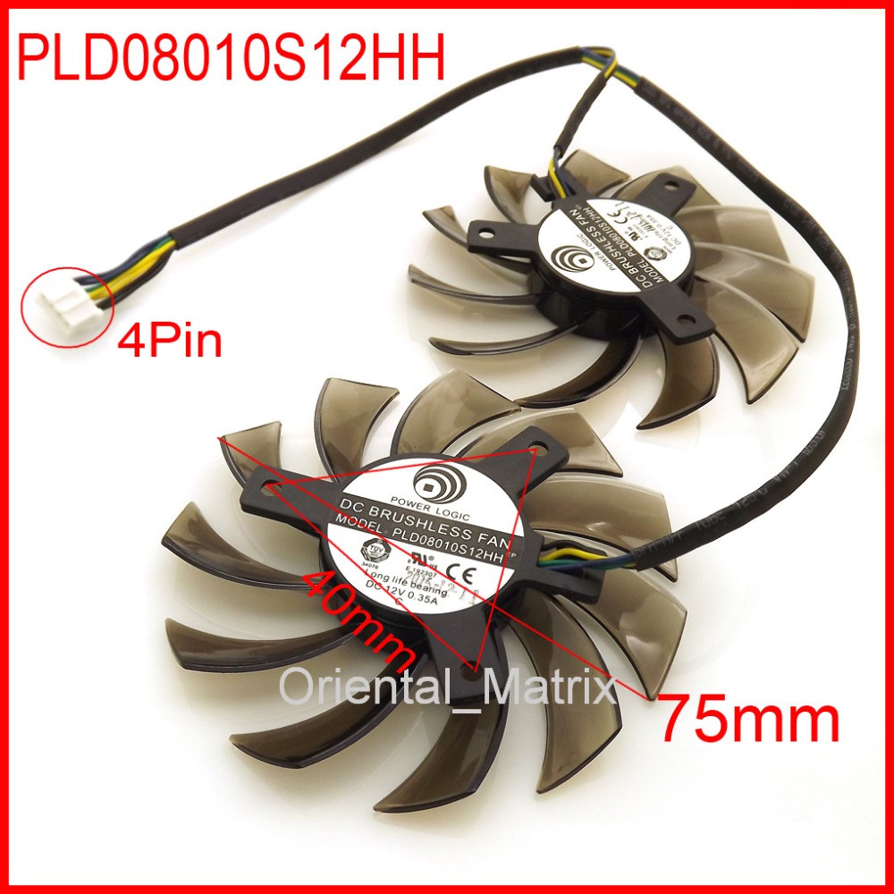 Air Cooler Cpu - Trasporto Libero 2 pz/lotto PLD08010S12HH 75