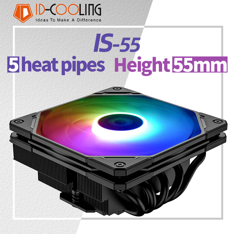Air Cooler Cpu - ID-COOLING IS-55 5 Heatpipe CPU Cooler