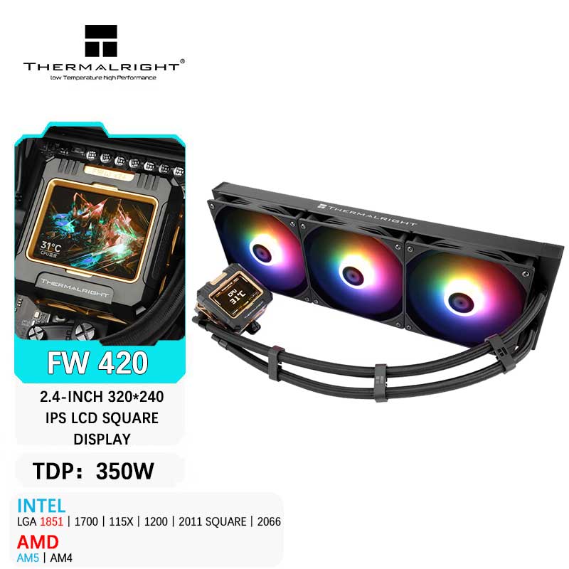 Aio Liquid Cooler - Thermalright FW 420 CPU all-in-one Dispositivo