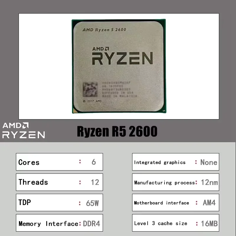 Processore AMD Ryzen 5 2600 AM - Cpu Fan recensione e prezzo